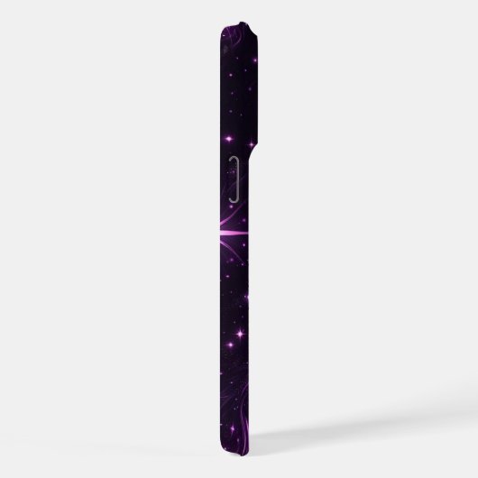 Kosmische Paarse schemering iPhone Hoesje (Rechterkant)