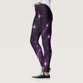 Kosmische Paarse schemering Leggings (Links)