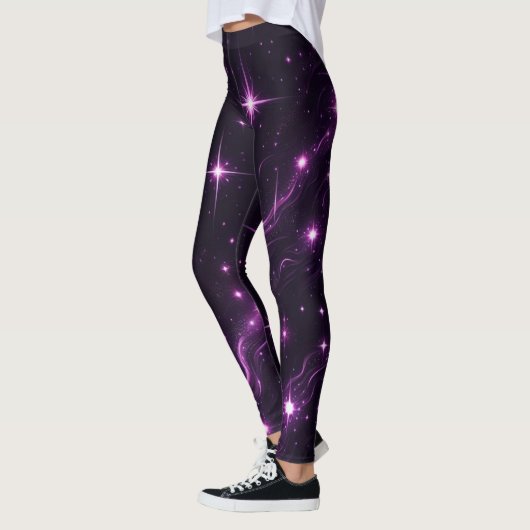 Kosmische Paarse schemering Leggings (Links)