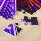 Kosmische Paarse tijd Reizen op de snelweg naar Ma Legpuzzel (Zijkant)