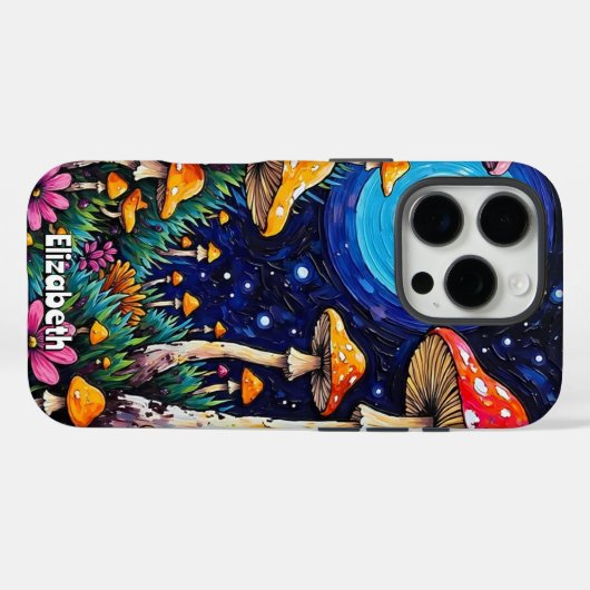 kosmische paddenstoelenbloei Case-Mate iPhone case (Achterkant (horizontaal))