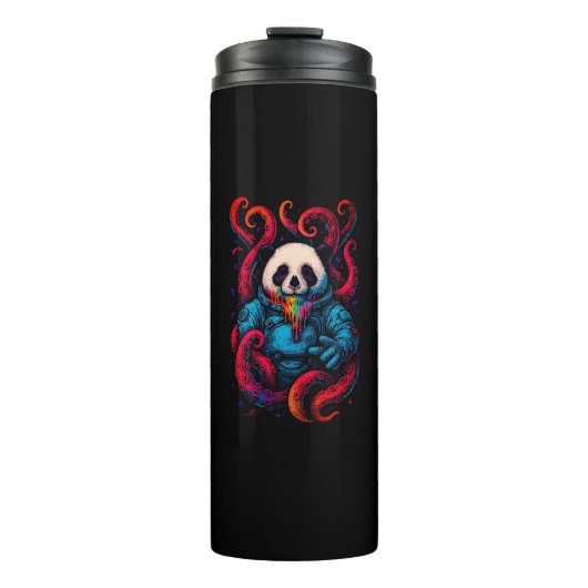 Kosmische Panda Kraken Thermosbeker (Voorkant)