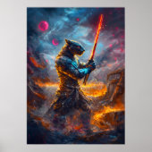 Kosmische Panter Samurai – Meester van het Hemelse Poster (Voorkant)