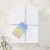 Kosmische Pastel Regenboog Cadeaulabel (Met Touw)