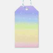 Kosmische Pastel Regenboog Cadeaulabel (Voorkant)