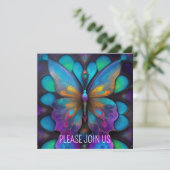 KOSMISCHE PASTELVLINDER KAART (Staand voorkant)