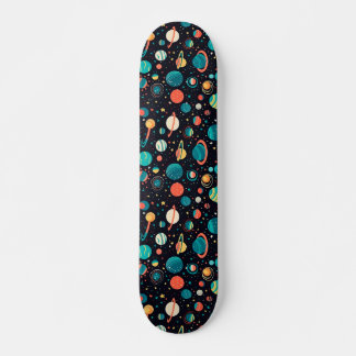 kosmische patroonplanten en -sterren persoonlijk skateboard