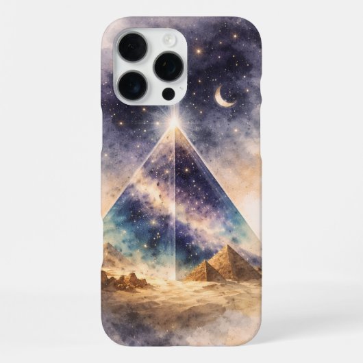 Kosmische Piramide van het Oude Egypte Egyptisch E iPhone Hoesje (Achterkant)