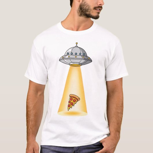 Kosmische Pizzavangst T-shirt (Voorkant)