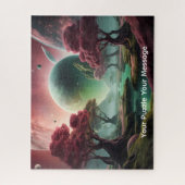 Kosmische planeten & kleurrijke werelden legpuzzel (Verticaal)