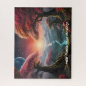 Kosmische planeten & kleurrijke werelden legpuzzel (Verticaal)