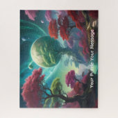 Kosmische planeten & kleurrijke werelden legpuzzel (Verticaal)