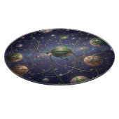  Kosmische planeten omwikkeld met wijnranken Snijplank (Hoek)