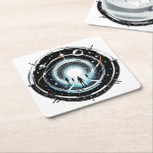 Kosmische Poort Kartonnen Onderzetters (Schuin)