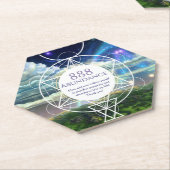 Kosmische poortmanifestatie kartonnen onderzetters (Schuin)