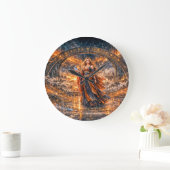 Kosmische Portaal Heks – Fantasie Wandklok (Huis)