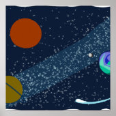 kosmische poster voor het kunstmelkwegstelsel (Voorkant)