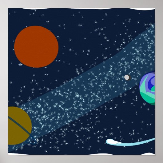 kosmische poster voor het kunstmelkwegstelsel (Voorkant)