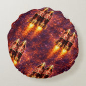 Kosmische prik, Arcadia maat: rond Kussen (Achterkant)
