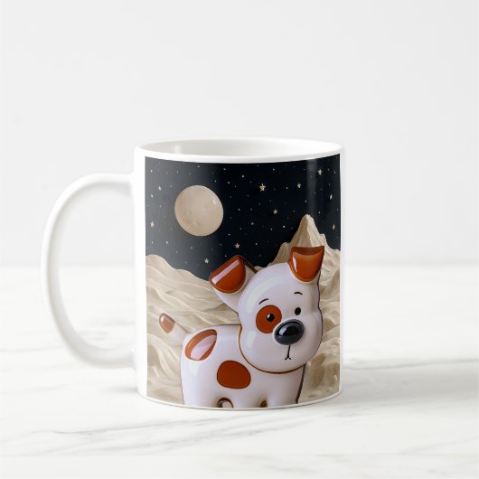 kosmische puppy koffiemok (Links)
