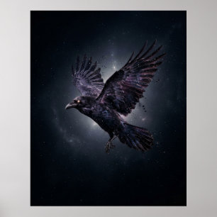 Kosmische Raaf Ster Leegte Poster