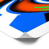 Kosmische racekunst poster (Hoek)