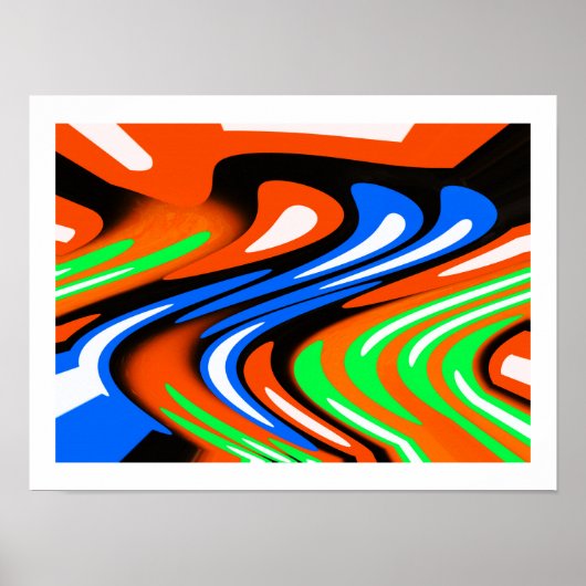 Kosmische racekunst poster (Voorkant)
