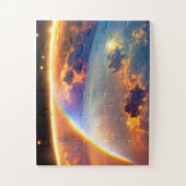 Kosmische regenbogen zweven over verbazingwekkend legpuzzel (Verticaal)