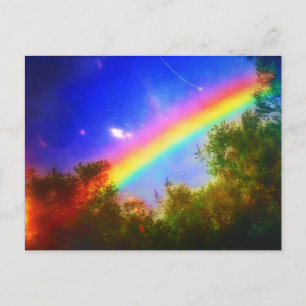 KOSMISCHE REGENBOOG BRIEFKAART