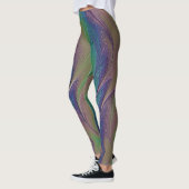 Kosmische regenboog iriserende verf leggings (Links)
