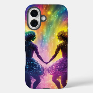 Kosmische Regenboog Liefhebbers Nebula Space Dream iPhone 16 Hoesje
