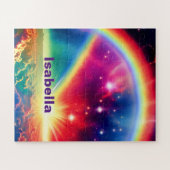 Kosmische regenboog over mystieke indigo wolken sc legpuzzel (Horizontaal)