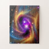 Kosmische Regenboog Swirly Array of Stars Legpuzzel (Verticaal)