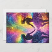 Kosmische Regenboog Vrouwelijke Energie Lesbische  Kaart (Achterkant)
