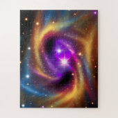 Kosmische regenboogkleuren van de oneindige legpuzzel (Verticaal)