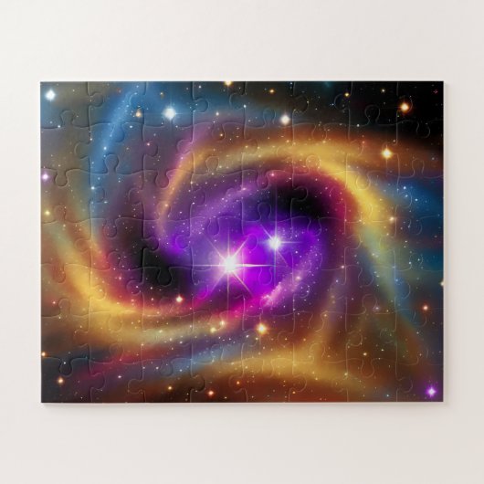 Kosmische regenboogkleuren van de oneindige legpuzzel (Horizontaal)