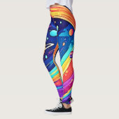 kosmische regenboogvortex leggings (Links)