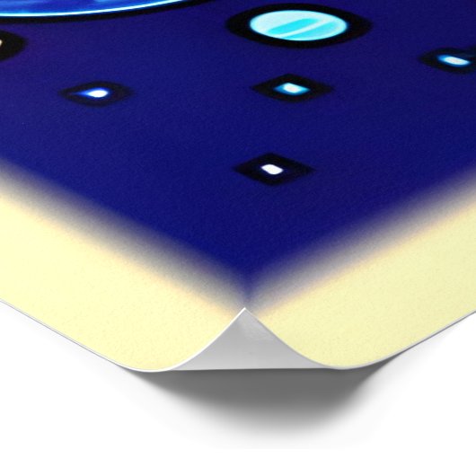 kosmische regenboogvortex poster (Hoek)