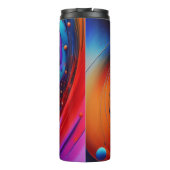 Kosmische regenboogwerveling thermosbeker (Achterkant)