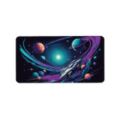 kosmische reis etiket (Voorkant)