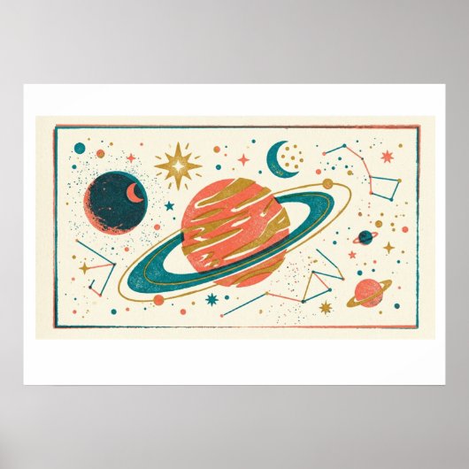 Kosmische Reis Poster (Voorkant)