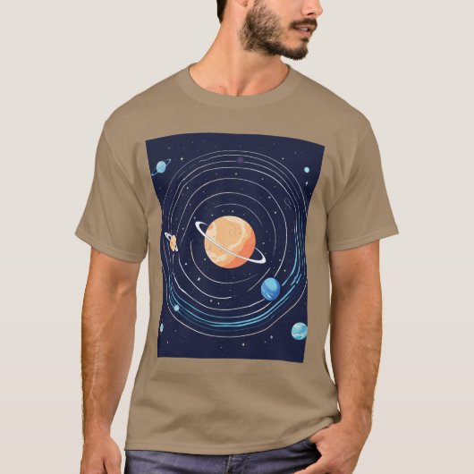 "Kosmische reis" T-shirt (Voorkant)
