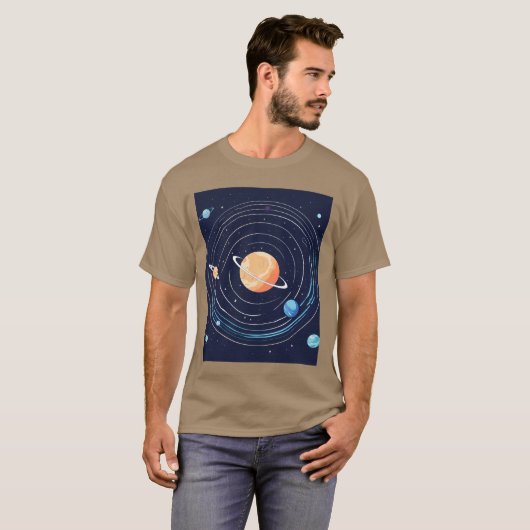 "Kosmische reis" T-shirt (Voorkant volledig)