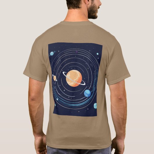 "Kosmische reis" T-shirt (Achterkant)