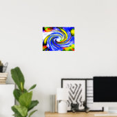 Kosmische reiskunst poster (Thuiskantoor)