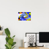 Kosmische reiskunst poster (Thuiskantoor)