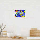Kosmische reiskunst poster (Keuken)