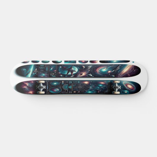 Kosmische reizen persoonlijk skateboard (Horizontaal)