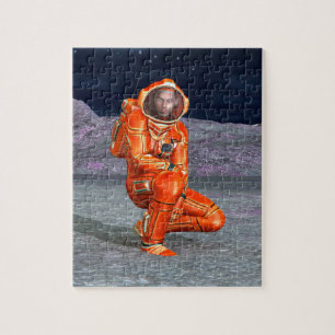 Kosmische Reiziger Surrealistische Planeet Landsch Legpuzzel
