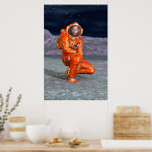 Kosmische Reiziger Surrealistische Planeet Landsch Poster (Keuken)